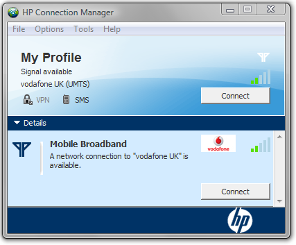 hp connection manager what is it